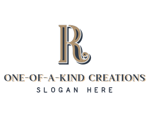 Stylish Luxury Business Letter R logo