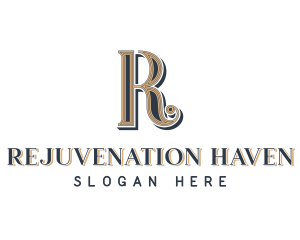 Stylish Luxury Business Letter R logo design