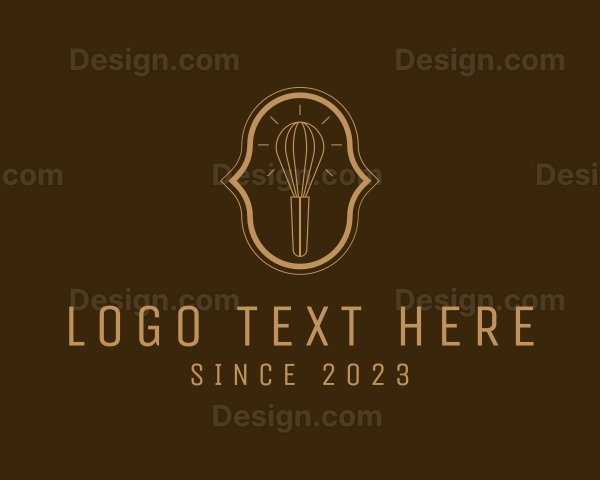 Kitchen Whisk Idea Logo