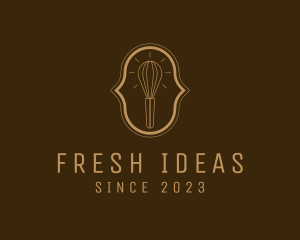 Kitchen Whisk Idea logo design