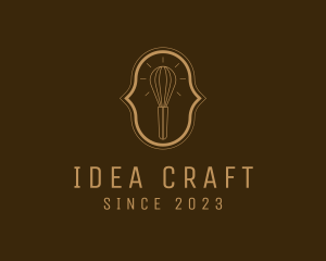 Kitchen Whisk Idea logo design