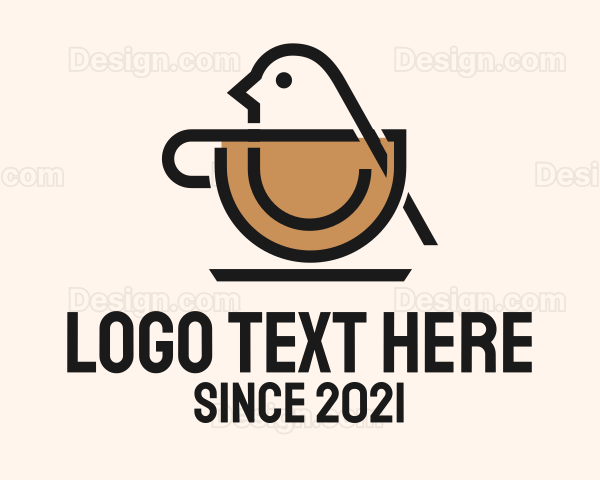 Bird Coffee Cup Logo