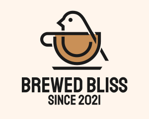 Bird Coffee Cup logo design