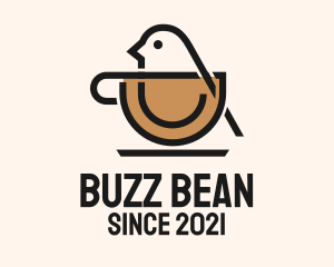 Bird Coffee Cup logo design