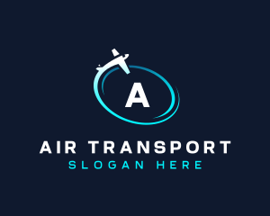 Plane Aviation Swoosh logo design