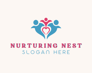 Heart Foundation Parenting logo design