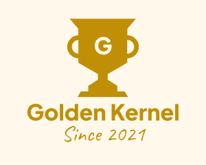 Golden Trophy Lettermark logo design