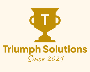 Golden Trophy Lettermark logo