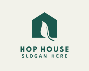 Leaf House Residence logo design