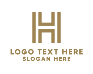 Elegant Modern Letter H logo design