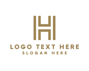 Elegant Modern Letter H logo design