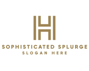 Elegant Modern Letter H logo design