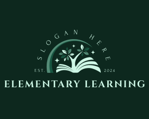 Learning Tree Book logo design