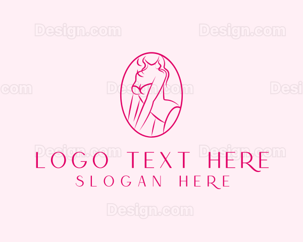 Bikini Lingerie Lady Logo