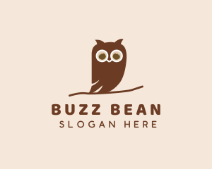 Brown Owl Bird Cafe logo design