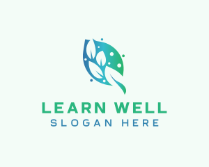 Wellness Eco Leaf logo design