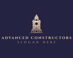 Gothic Cathedral Architecture logo design