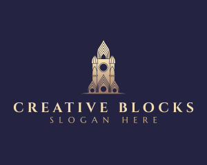 Gothic Cathedral Architecture logo design