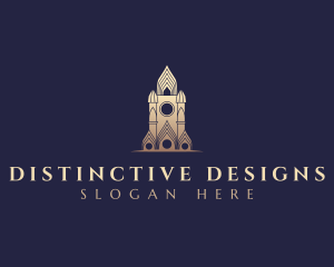 Gothic Cathedral Architecture logo design