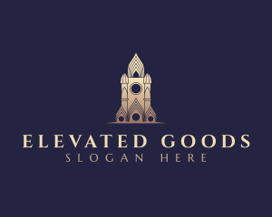 Gothic Cathedral Architecture logo design