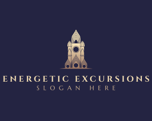 Gothic Cathedral Architecture logo design