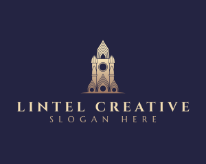 Gothic Cathedral Architecture logo design