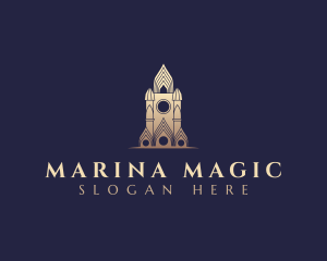 Gothic Cathedral Architecture logo design