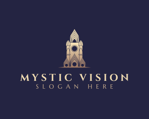 Gothic Cathedral Architecture logo design