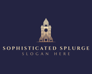 Gothic Cathedral Architecture logo design