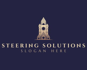 Gothic Cathedral Architecture logo design