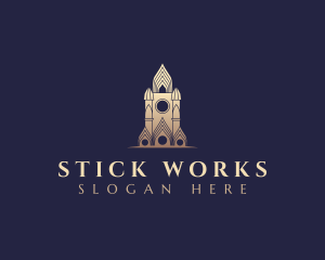 Gothic Cathedral Architecture logo design