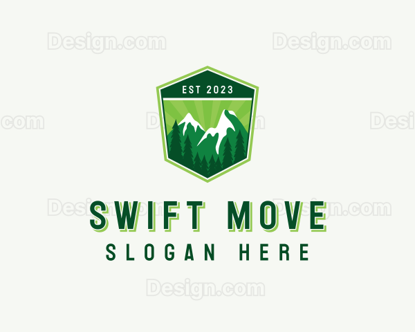 Mountain Hiking Outdoor Logo