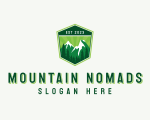 Mountain Hiking Outdoor logo design