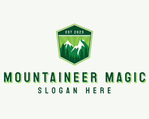 Mountain Hiking Outdoor logo design