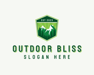 Mountain Hiking Outdoor logo design