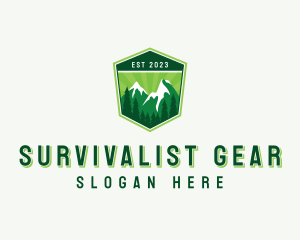 Mountain Hiking Outdoor logo design