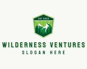 Mountain Hiking Outdoor logo design