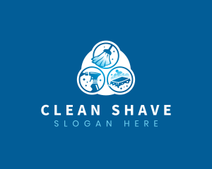 Housekeeping Cleaning Tools logo design