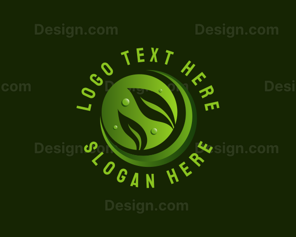 Planting Leaf Nature Logo