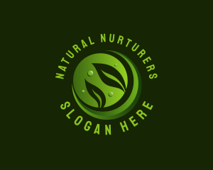 Planting Leaf Nature logo design