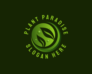 Planting Leaf Nature logo design