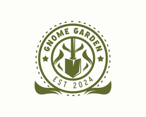 Shovel Landscaping Garden logo design