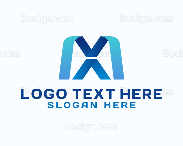 Modern Company Ribbon Firm Logo