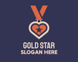 Star Heart Medal logo