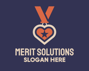 Star Heart Medal logo