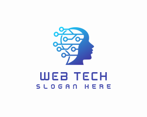 Human Technology Artificial Intelligence  logo design