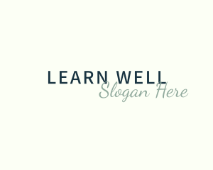 Beauty Cursive Wellness logo design