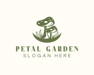 Natural Organic Mushroom logo design