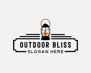 Camping Lantern Equipment logo design