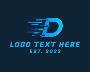 Data Transfer Letter D logo